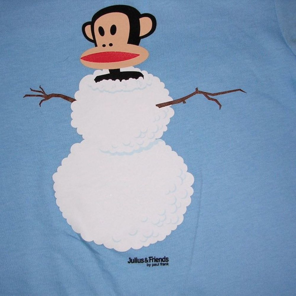 GENUINE PAUL FRANK SNOW BUDDY JULIUS BLUE T-SHIRT